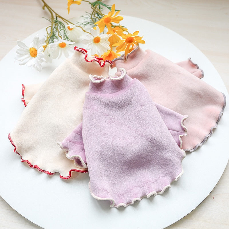 Bowknot Velvet Dog Clothes