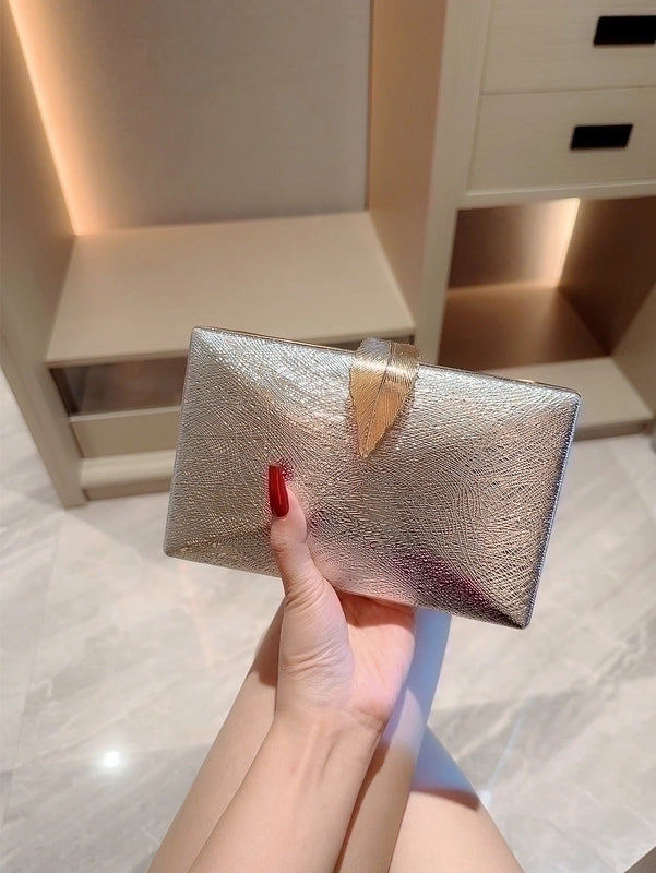 3 Pieces Women's Pu Leather Color Block Elegant Vintage Style Classic Style Square Buckle Clutch Bag Square Bag Evening Bag