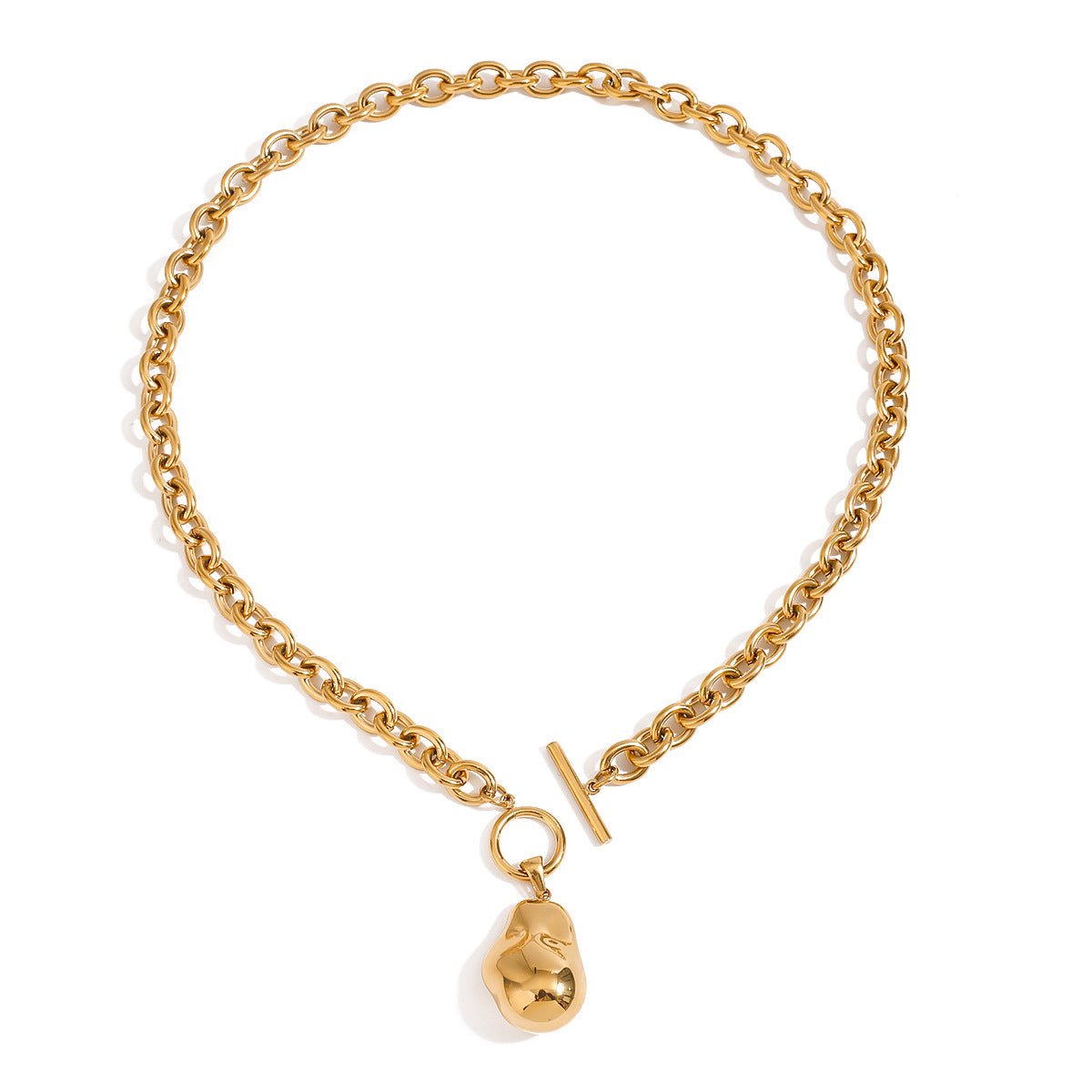 Titanium Steel Necklace Accessories Gold Clavicle Chain Stainless Steel