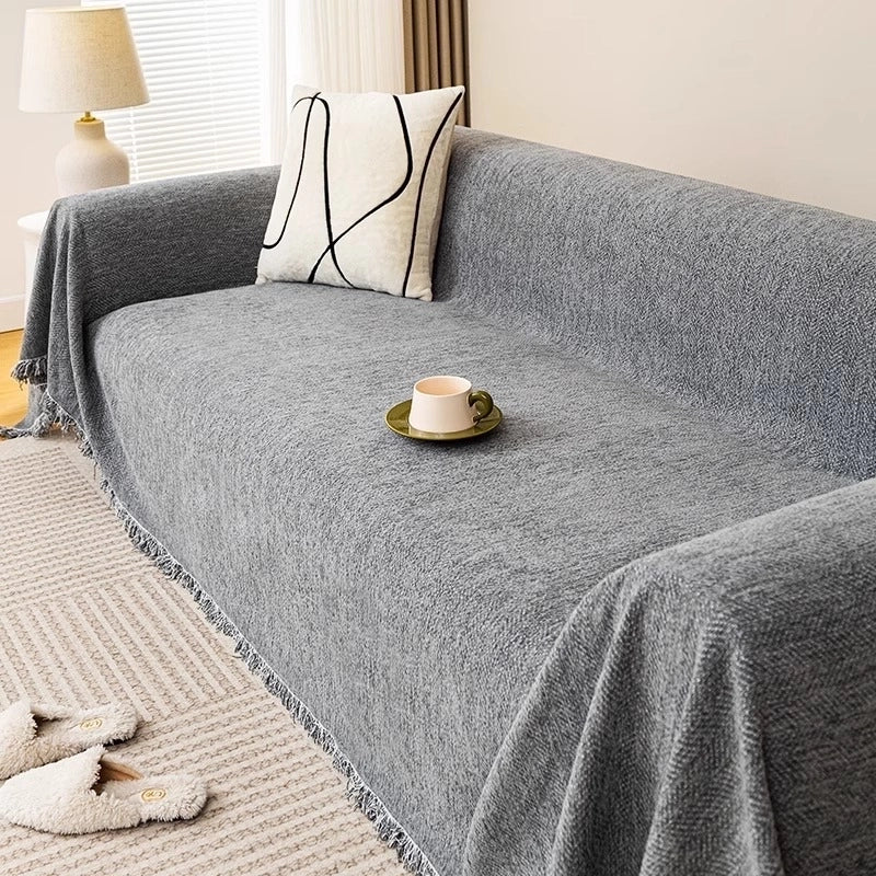 New Herringbone Sofa Towel Cover Cloth New Autumn And Winter High-grade Universal All-inclusive Cover Sofa Cover Blanket