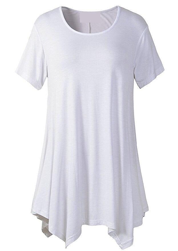 🔥Women's Summer Mid-length Short-sleeved T-shirt Loose Round Neck