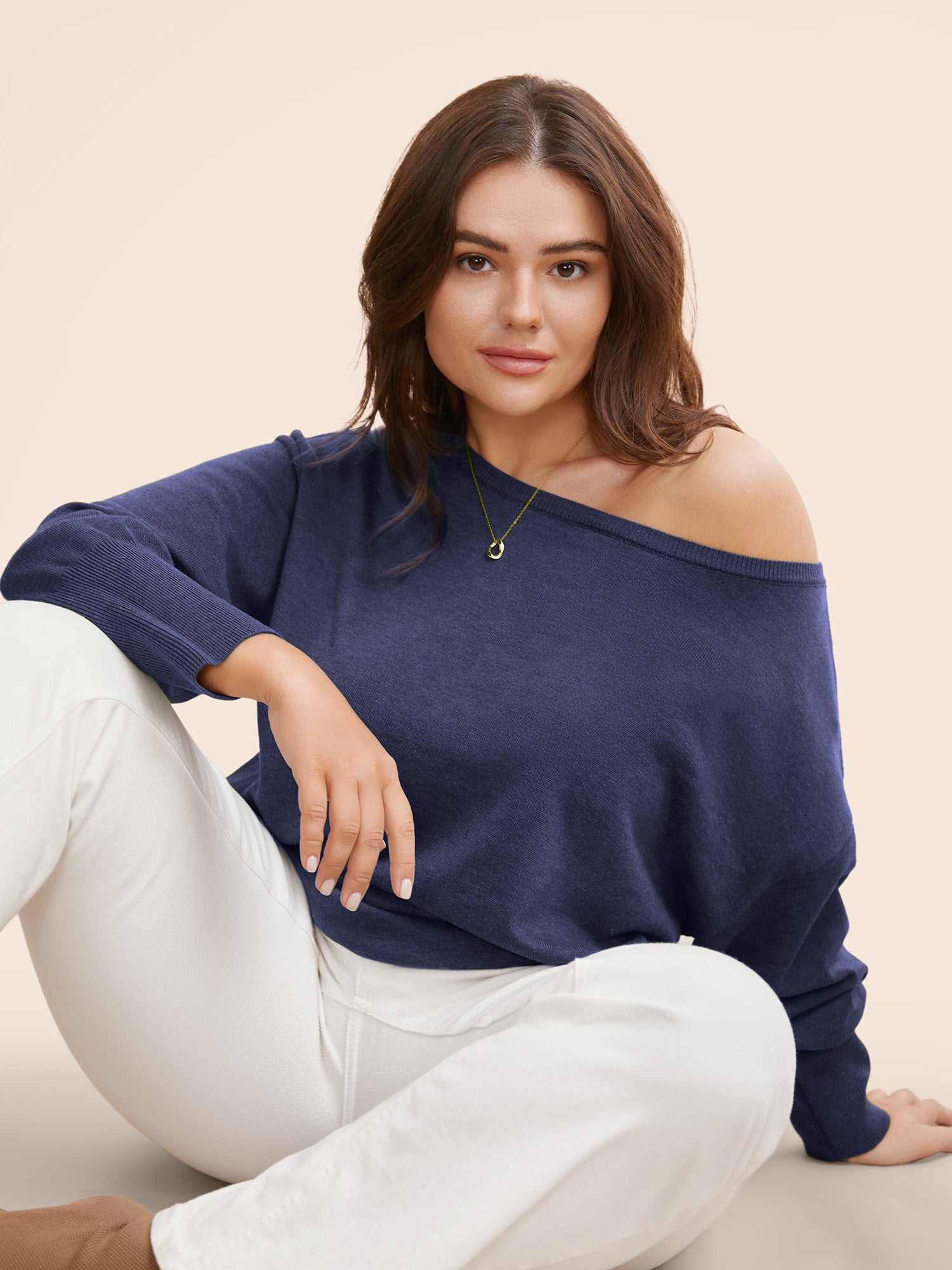 Supersoft Essentials Boat Neck Drop Shoulder Pullover