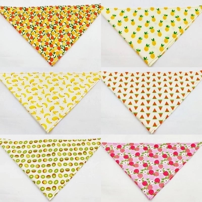 Cartoon Style Cotton Flower Printing Pet Saliva Towel