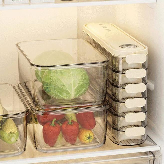 🔥Last Day Promotion - 49% OFF🎁🥟Fridge Storage Boxes With Lids 🎉 Buy 2 Get Extra 10% Off