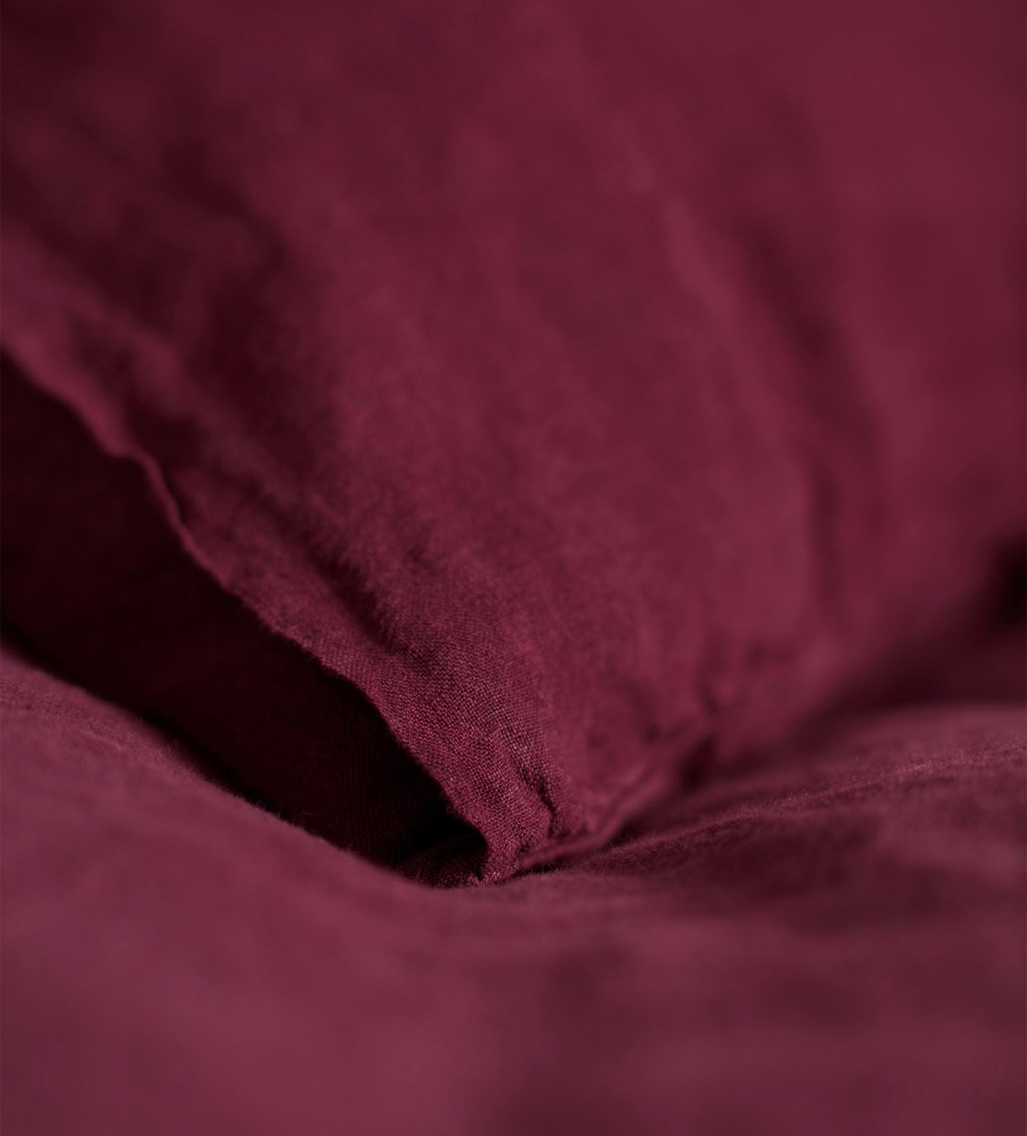 Beetroot 100% Linen Duvet Cover