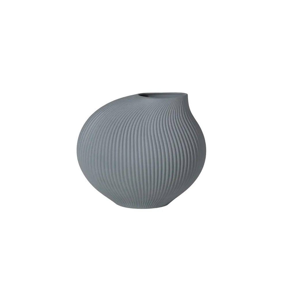 Luna Shell Vase Small - Grey