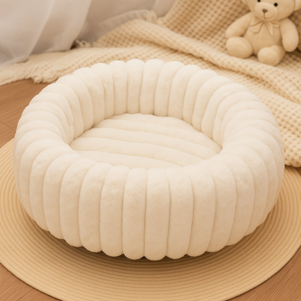 Plush Round Pet Bed
