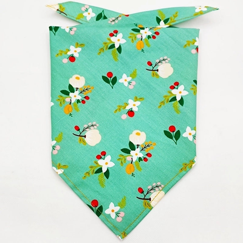 Cartoon Style Cotton Flower Printing Pet Saliva Towel