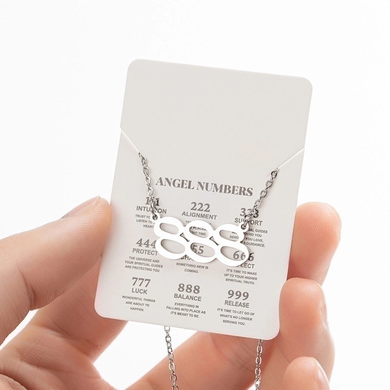 Fashion Number 201 Stainless Steel 18K Gold Plated Plating Stainless Steel Necklaces
