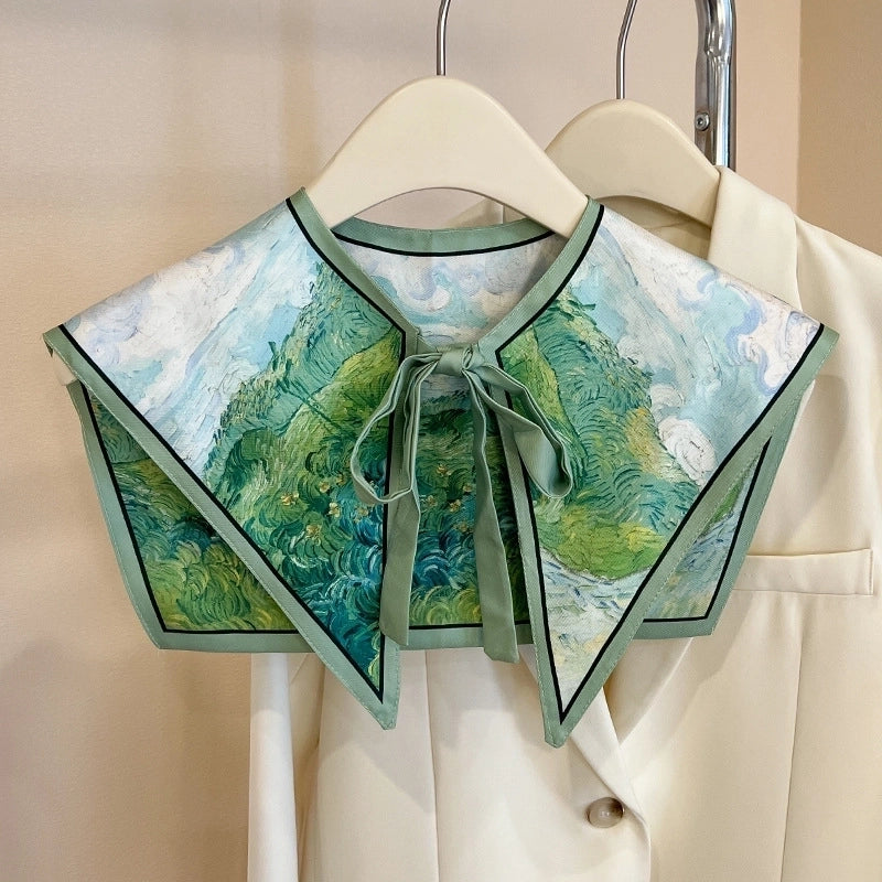 Women's Elegant Classical Lady Geometric Flower Nylon Shawl