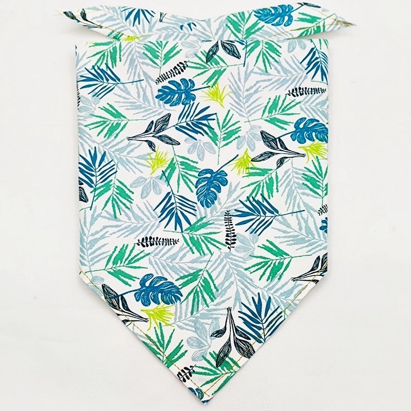 Cartoon Style Cotton Flower Printing Pet Saliva Towel