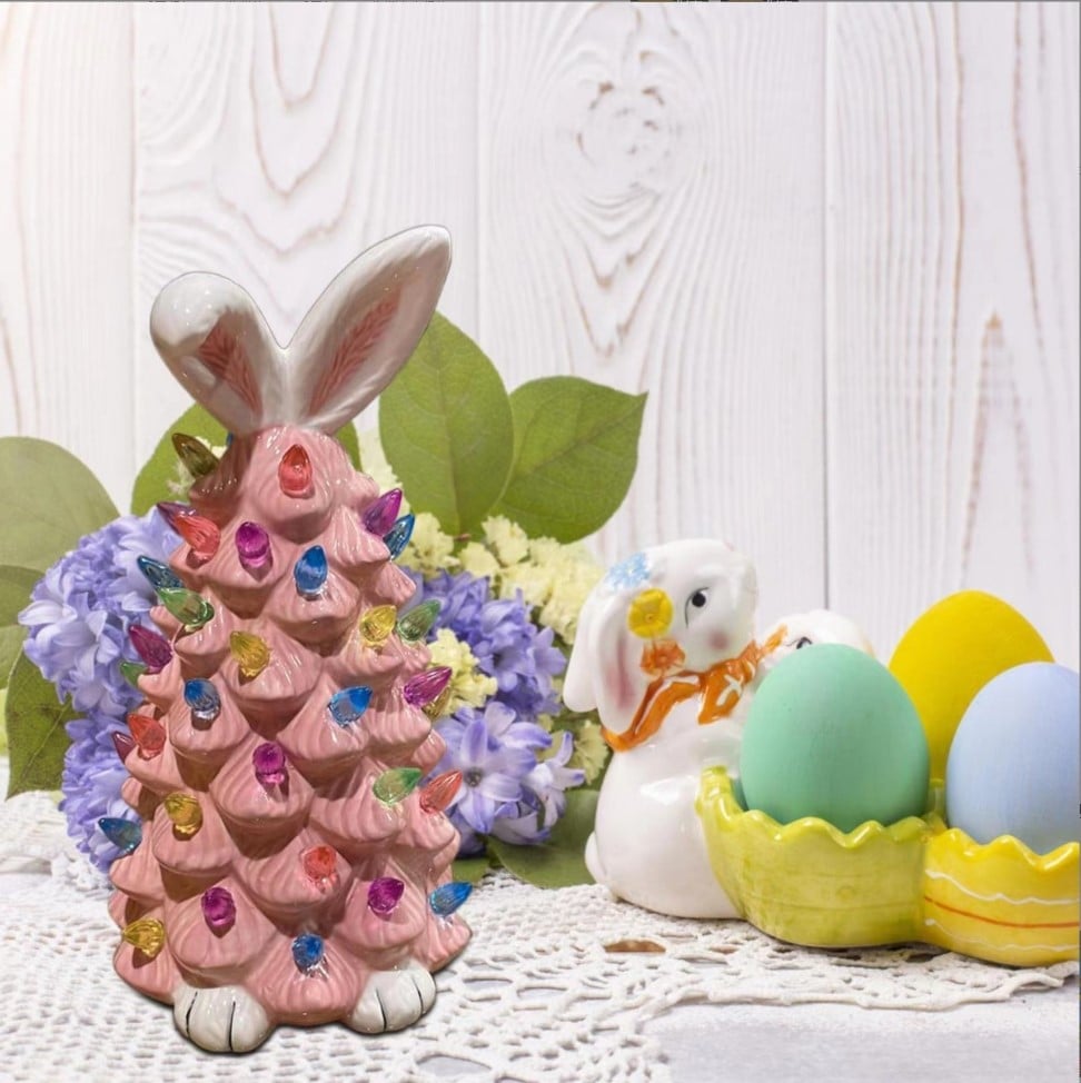 🐰🐰Easter Pink Bunny Tree