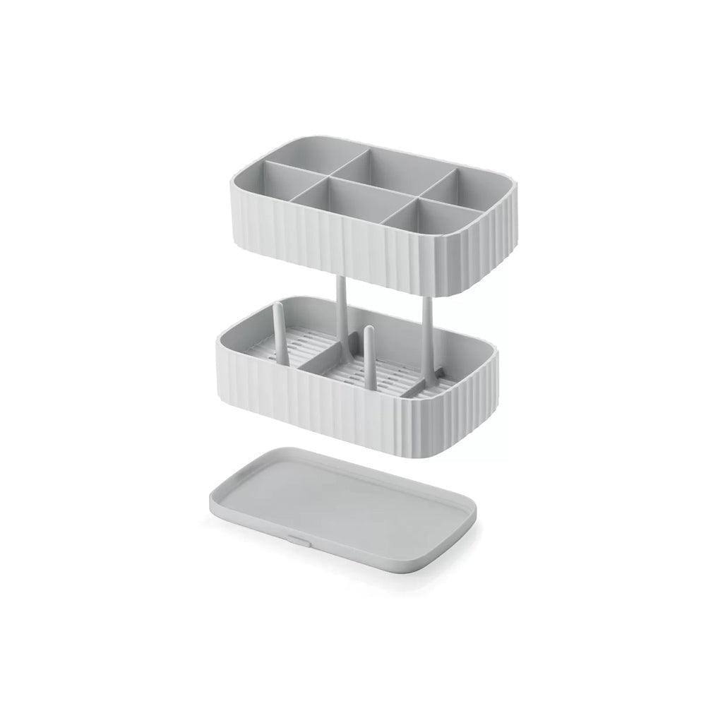 Drain & Safe Cutlery Drainer - Grey