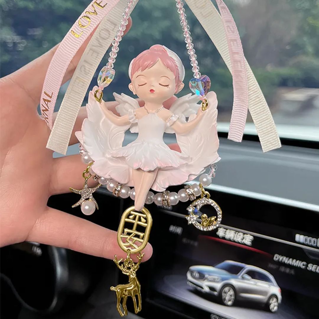 Cute Goddess Car Mirror Pendant