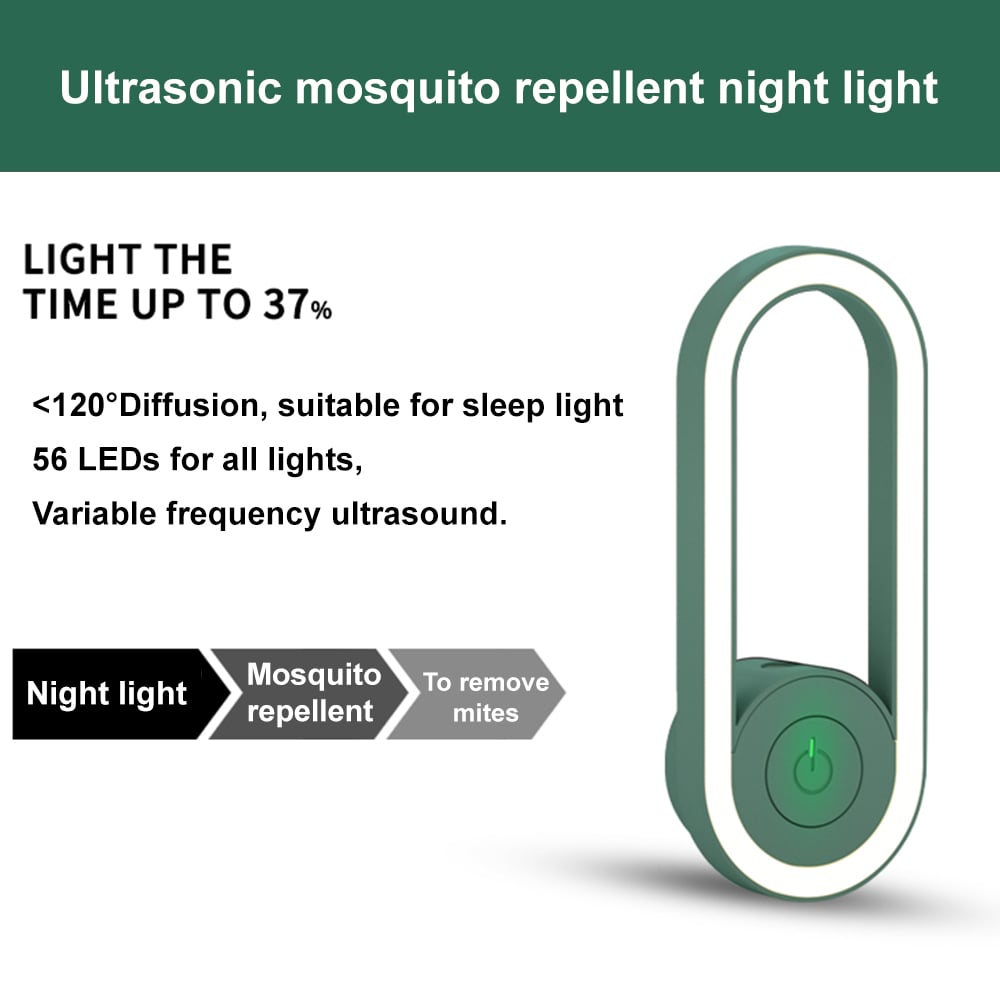 🔥47% OFF - Latest Frequency Conversion Ultrasonic Mosquito Killer with LED Sleeping Light