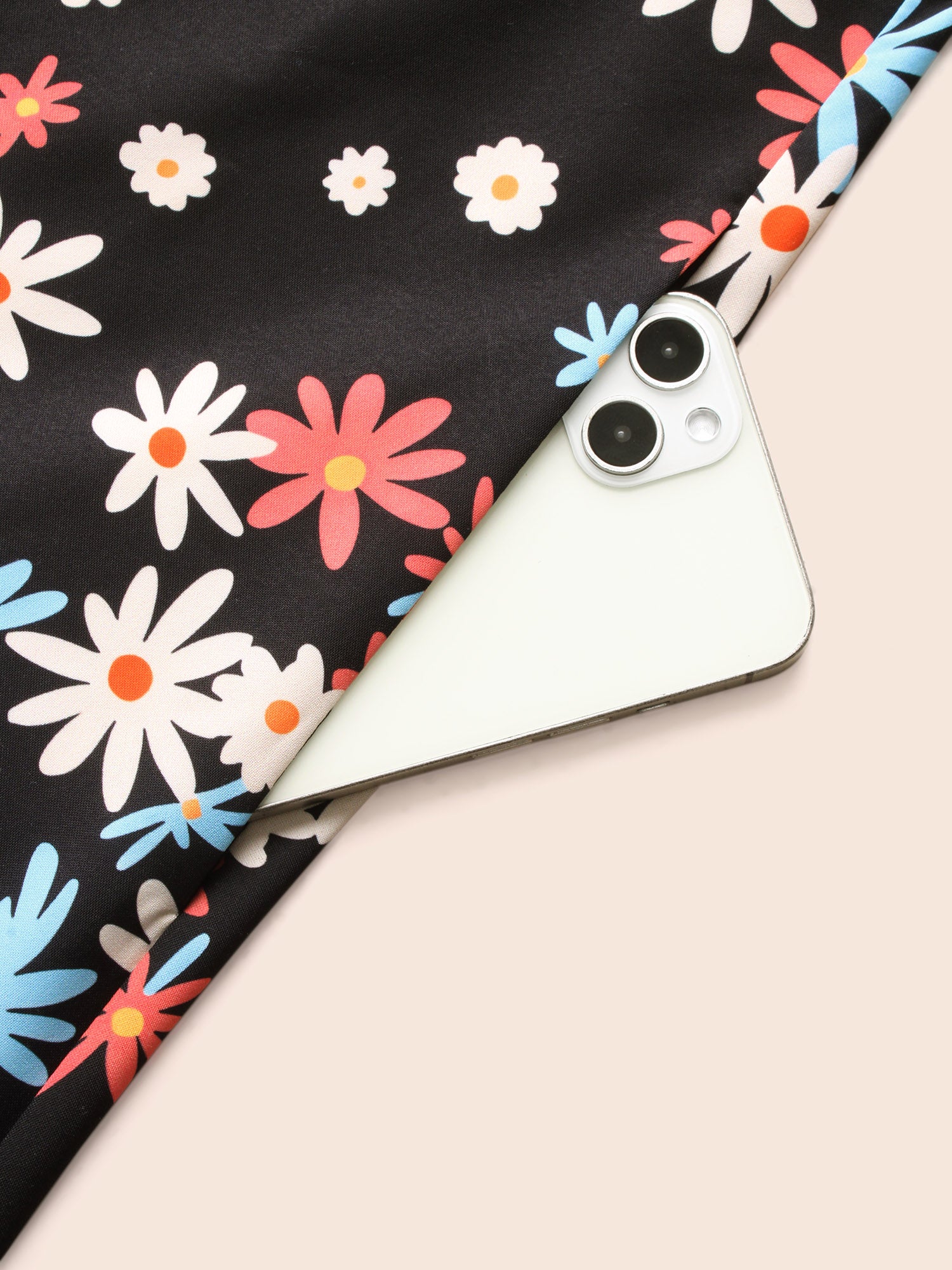 Floral Square Neck Lantern Sleeve Dress