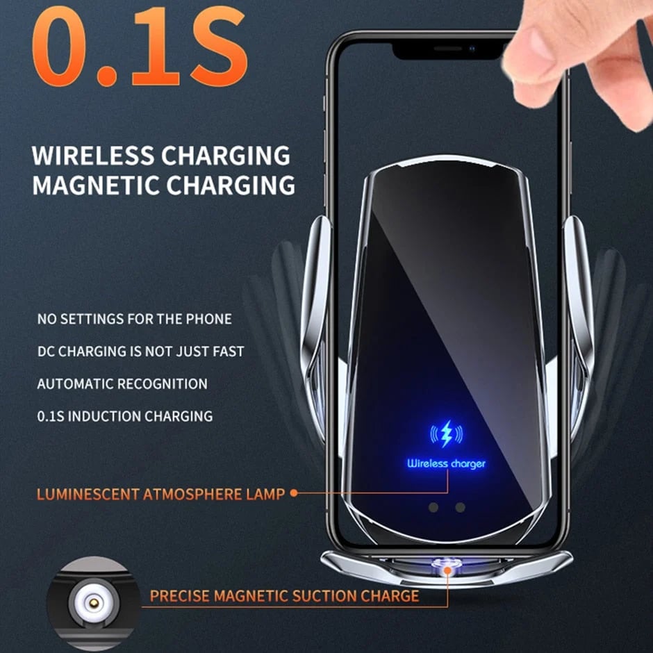 Wireless Charging Car Mobile Phone Industrial Style Bracket