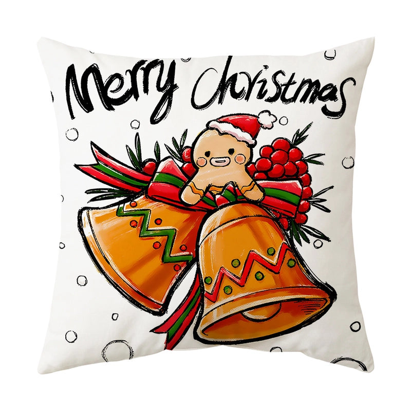 Fashion Christmas Tree Santa Claus Elk Polyester Pillow Cases