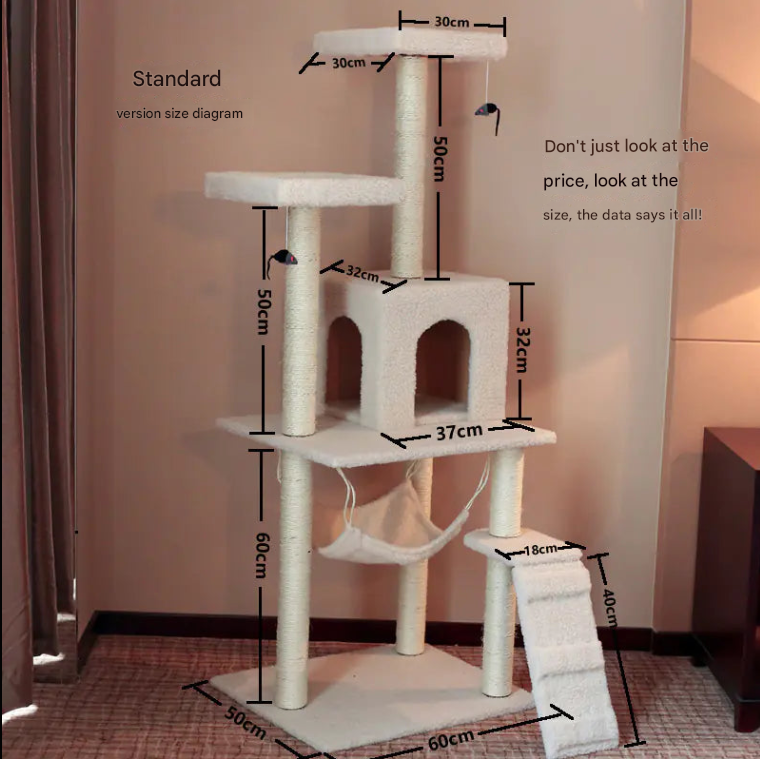 Climb & Scratch Cat Activity Center