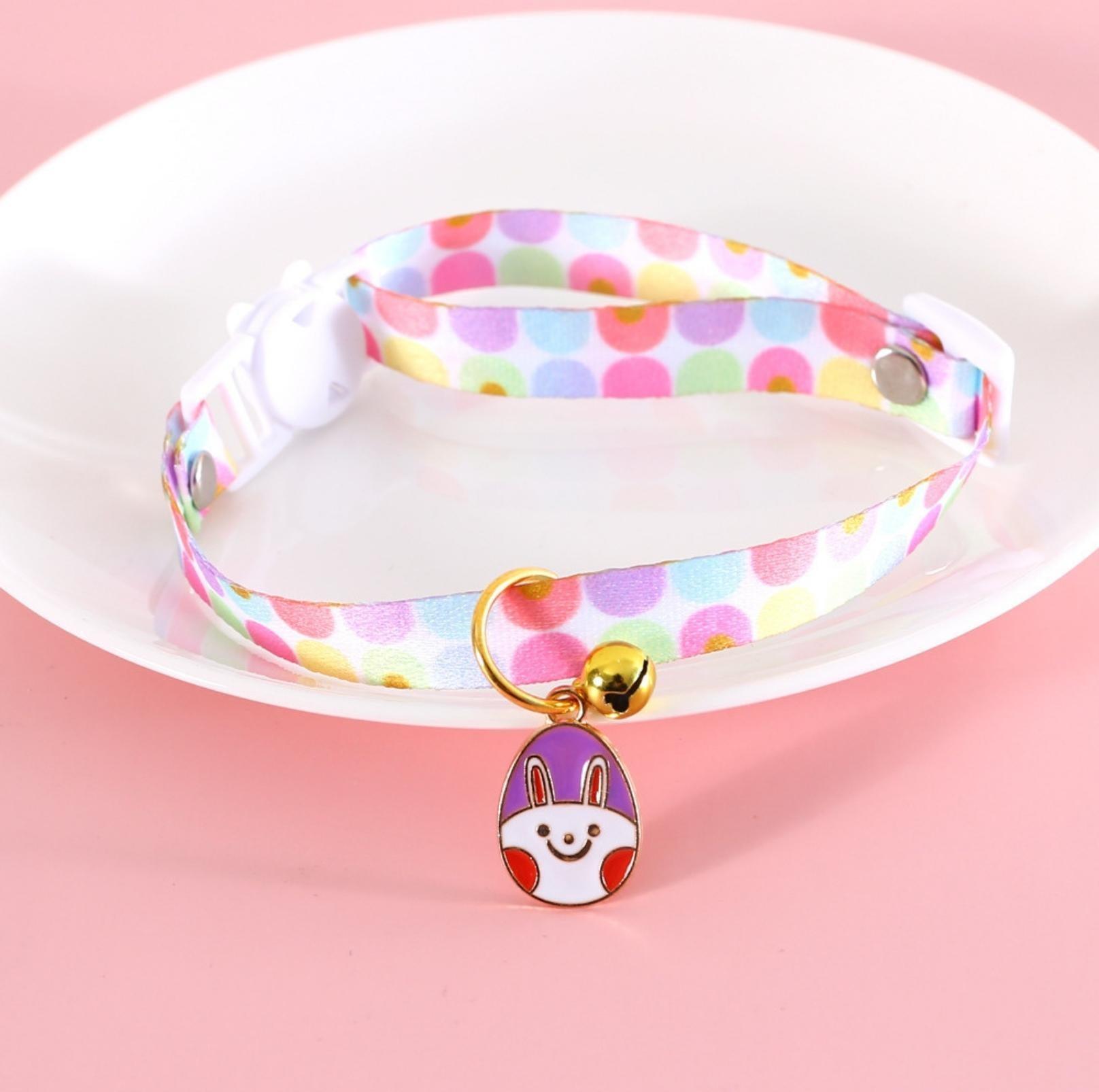 Easter Egg Design Adjustable Pet Collar