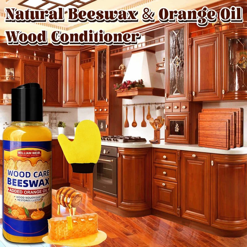 Natuurlijke Bijenwas & Sinaasappelolie Houtconditioner