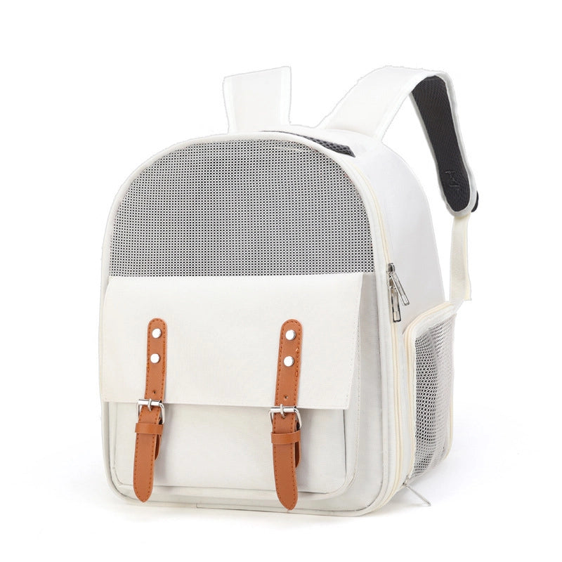 Portable Breathable Cat Bag Oxford Cloth Scratch Resistant Pet Bag Outgoing Pet Backpack Folding Spot