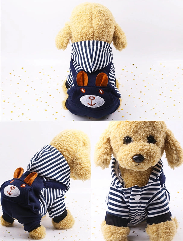 Four Leg Transformation Warm Pet Dog Cat Clothes Teddy Fadou Autumn And Winter Clothing Products Warm Thickened