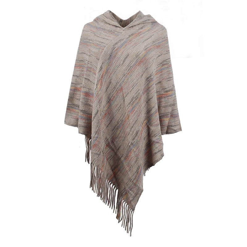 Women's Streetwear Stripe Polyester Tassel Shawl