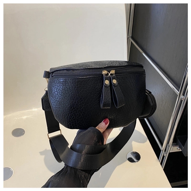 Women's Vintage Style Solid Color Pu Leather Waist Bags