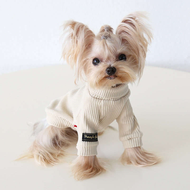 Solid Color Soft Knit Dog Cat Vest/T-shirt