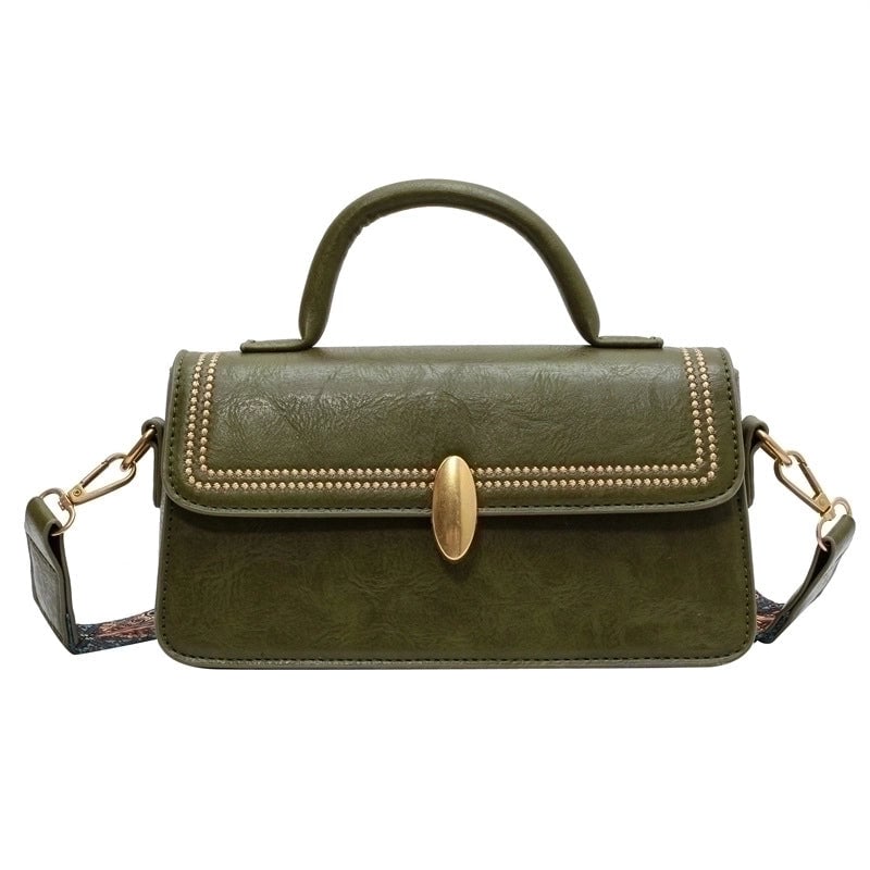 Women's Medium All Seasons Pu Leather Vintage Style Handbag