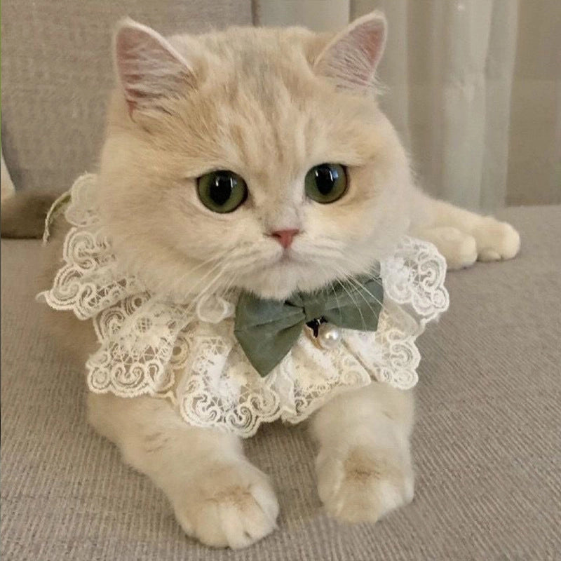 Cat Clothes Summer Thin Cloth Doll Cat Baby Cat Milk Cat Kitten Skirt Princess Dress Cat Cat Summer Collar Scarf