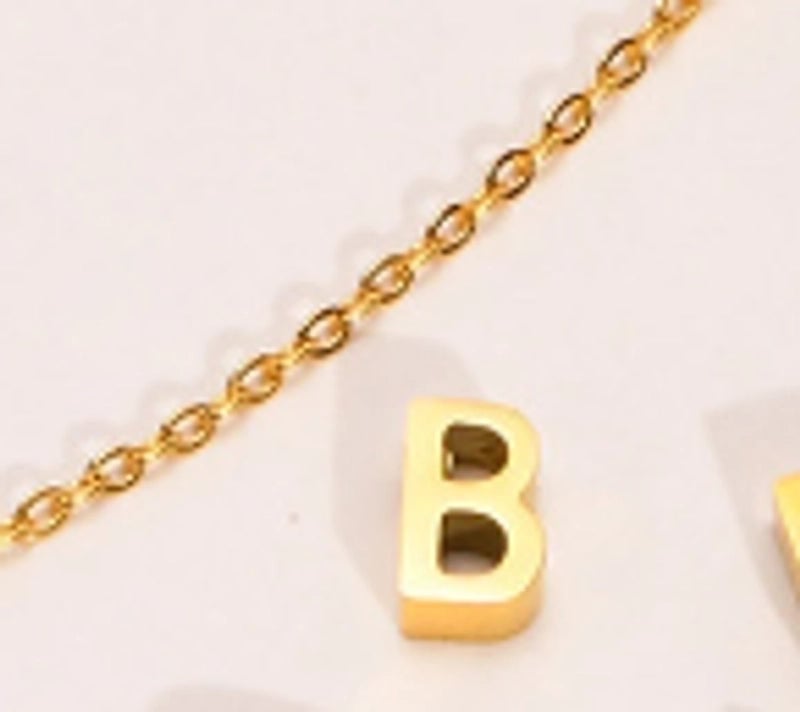 Minimalist Letter Stainless Steel Gold Plated Plating