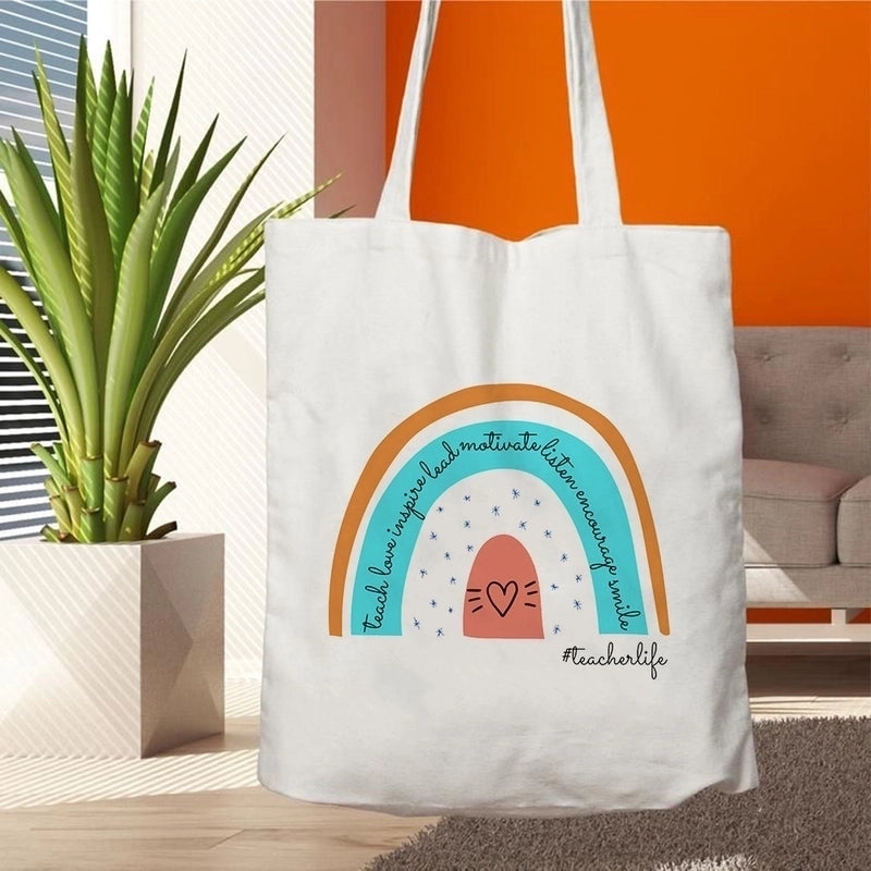 Women's Minimalist Letter Shopping Bags