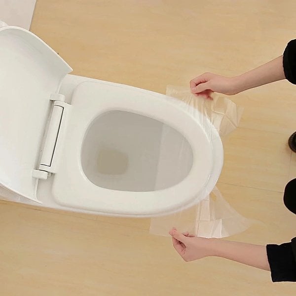 💥HUGE SALE - 48% OFF💥Biodegradable Disposable Plastic Toilet Seat Cover - No Worry Of Public Toilet Anymore👋