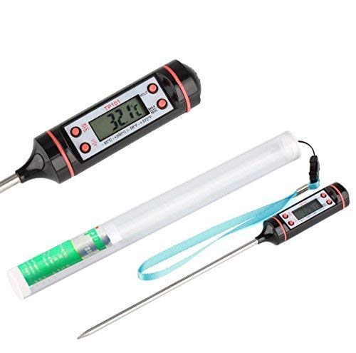 Stainless Steel Digital Instant Read Thermometer For Cooking Kitchen Food. Meat & Bbq