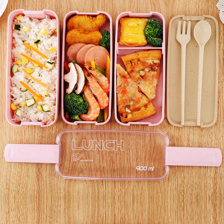 3 Layer Separated Bento Lunch Box 900 ml