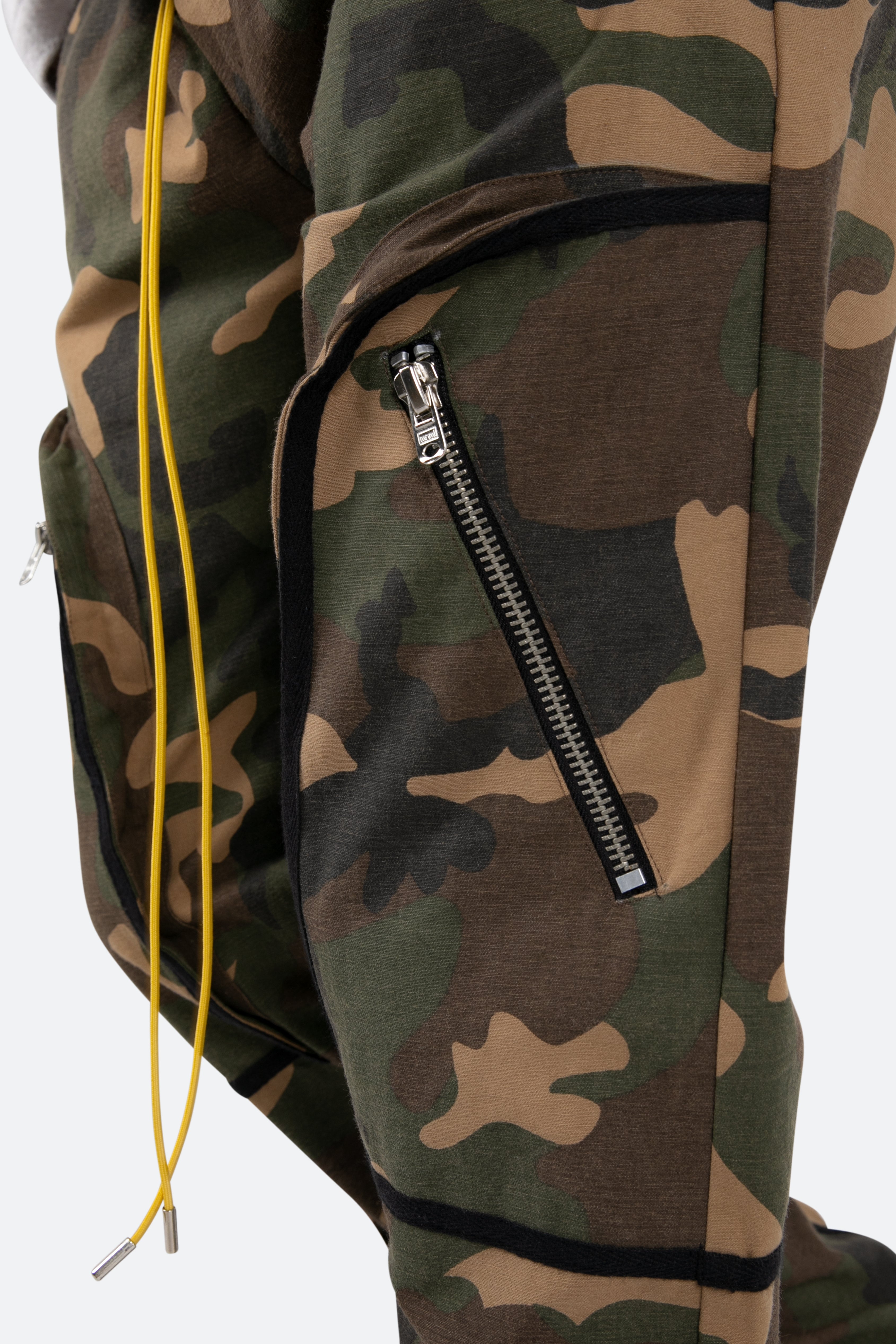 Contrast Taped Cargo Pants - Camo