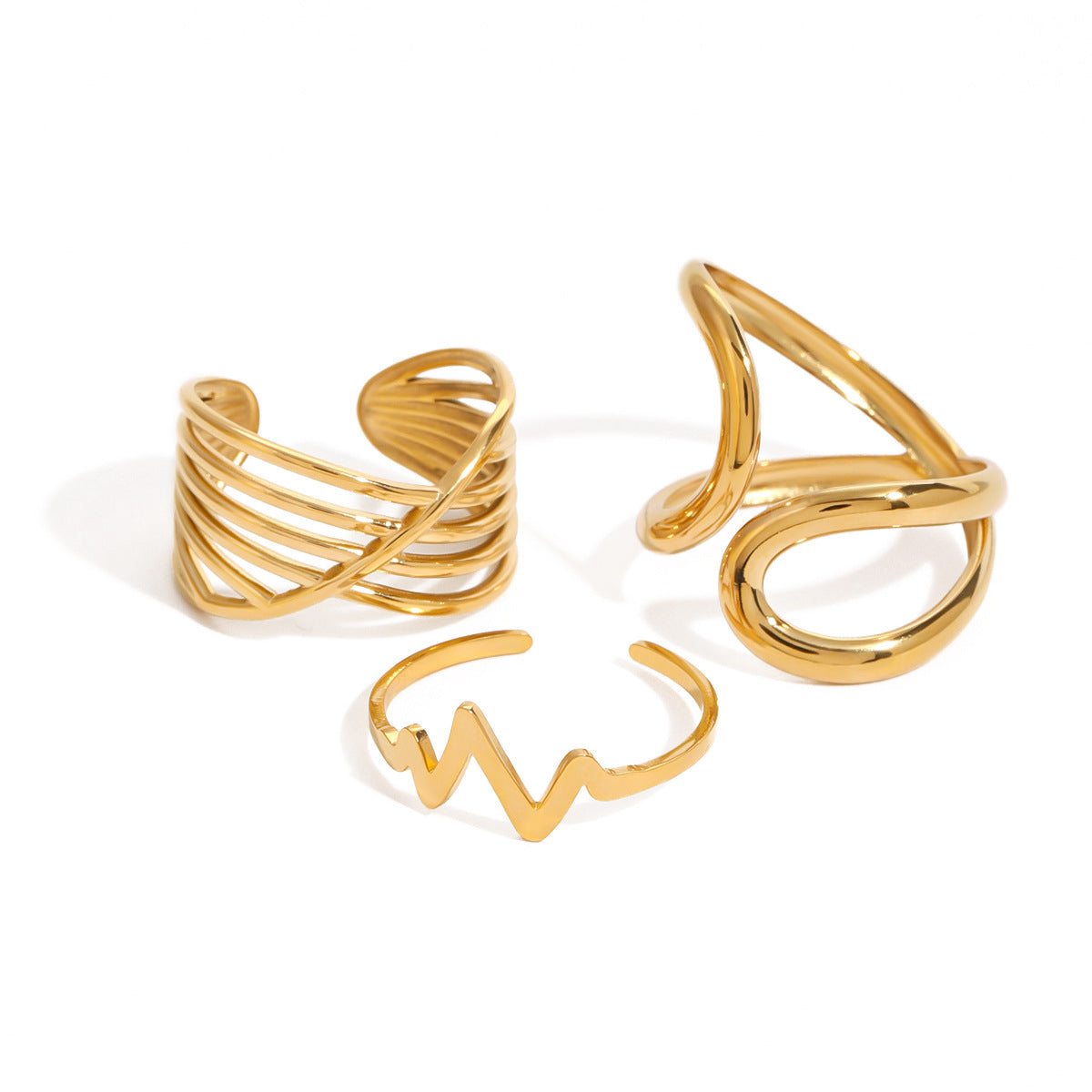 Stainless Steel Titanium Steel Ring Female Niche Design Ring Jewelry Rings