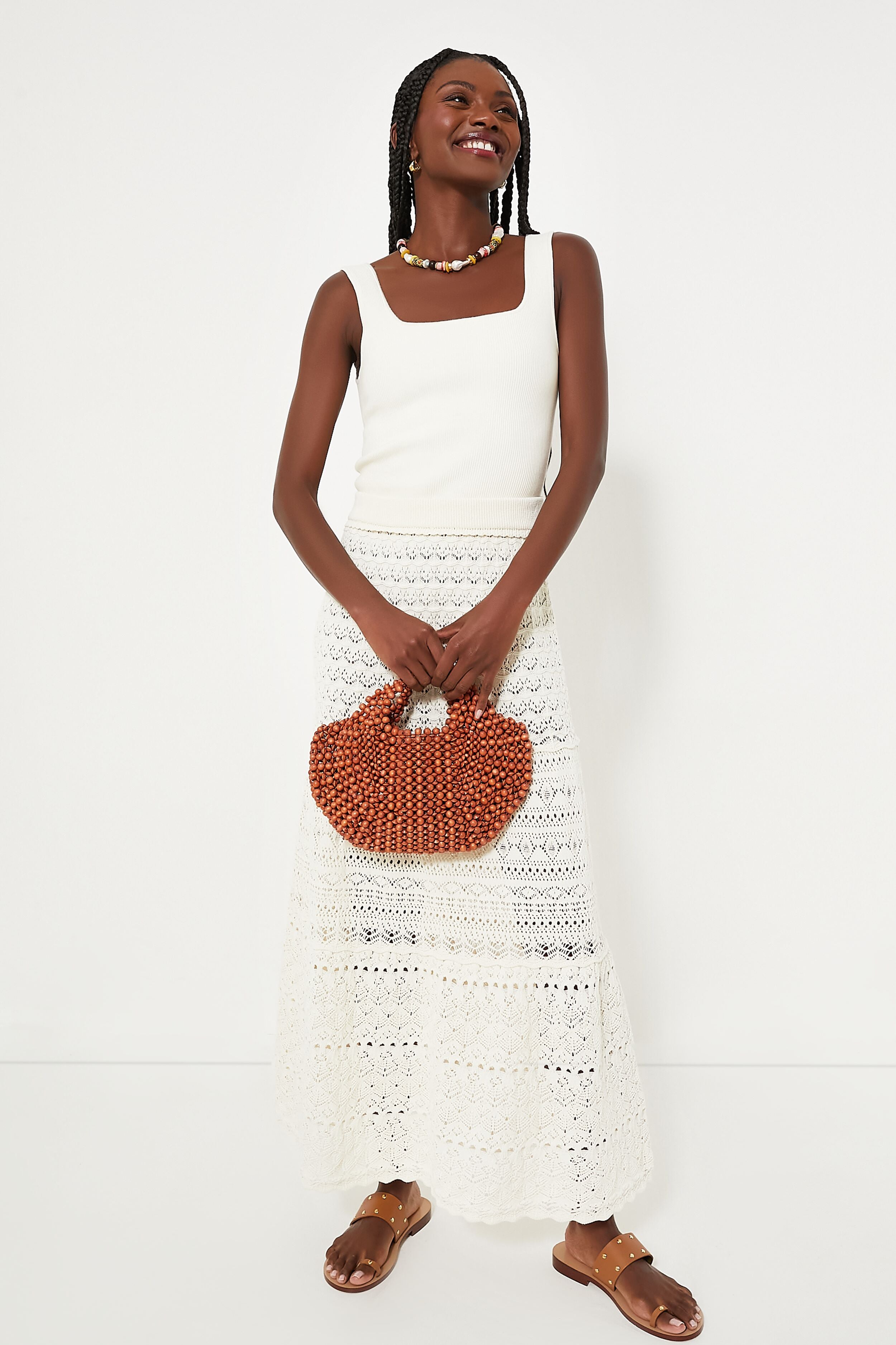 Ecru Josh Maxi Skirt