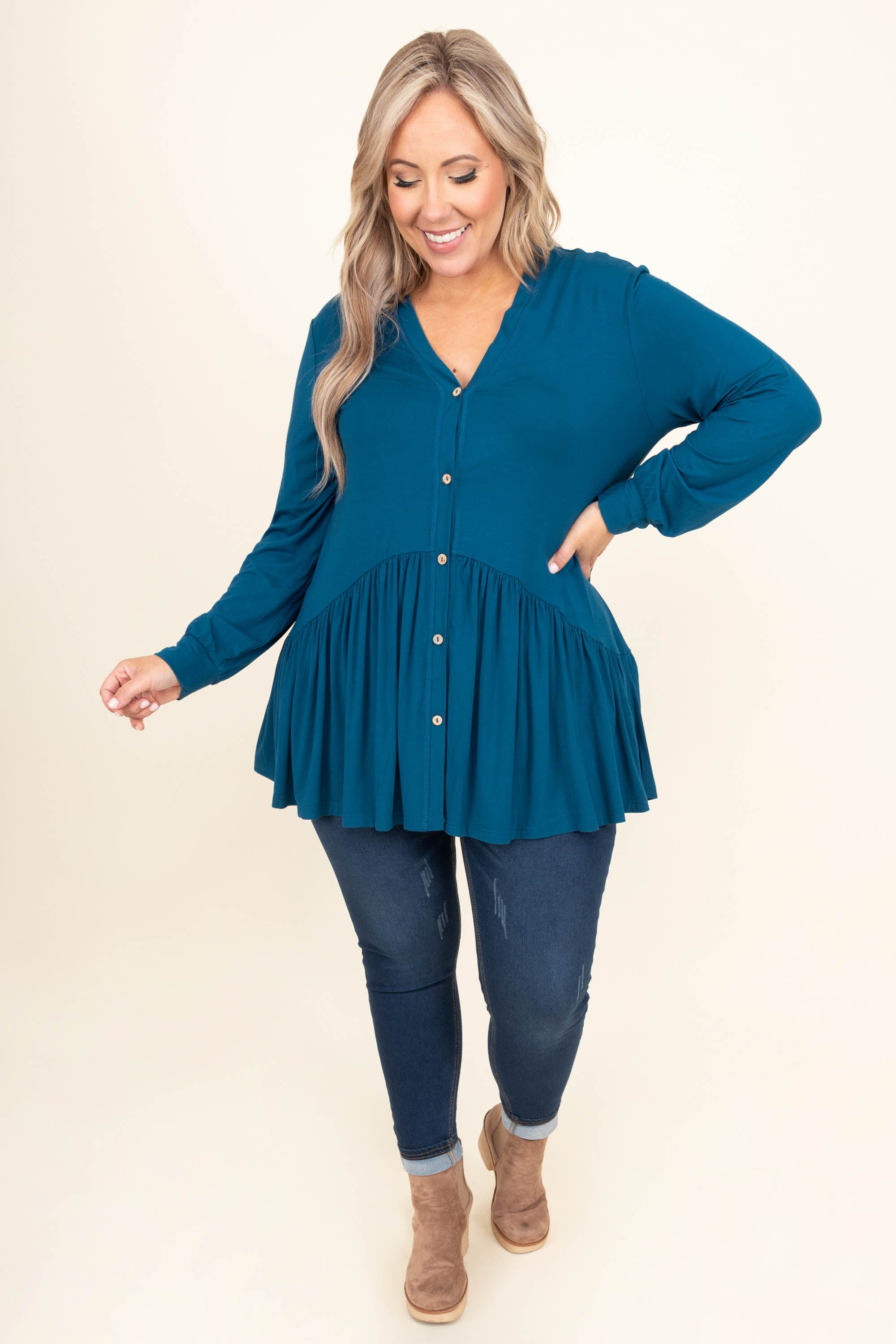 Lively Experiences Tunic. Blue