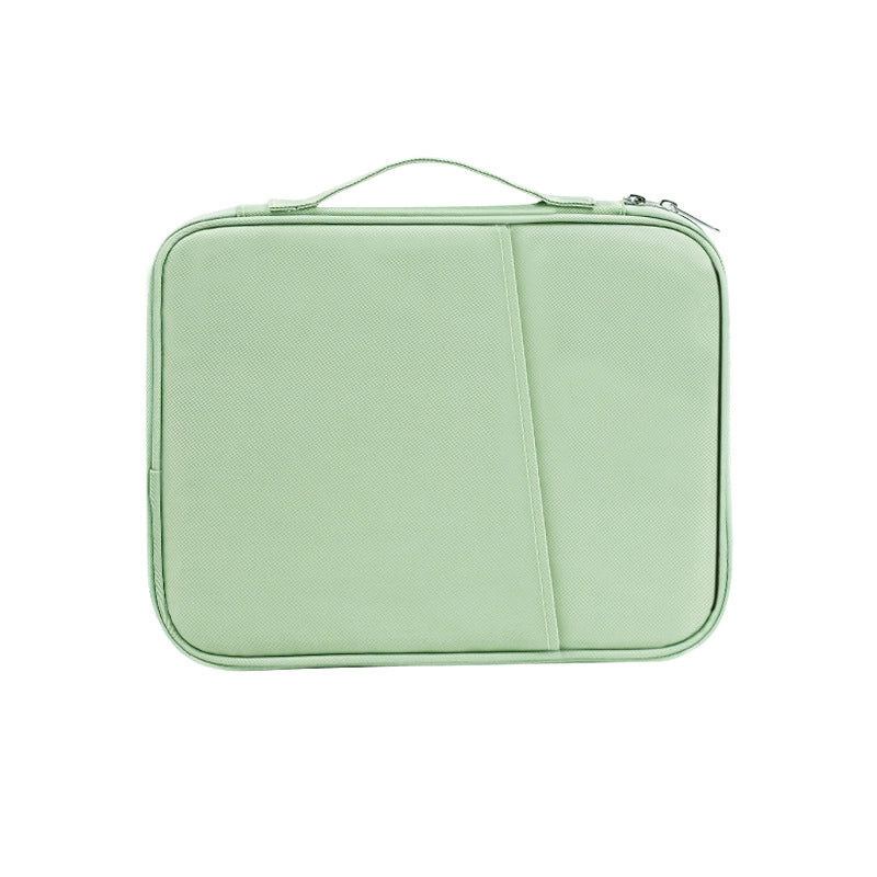 Unisex Nylon Solid Color Basic Classic Style Square Zipper Laptop Bag