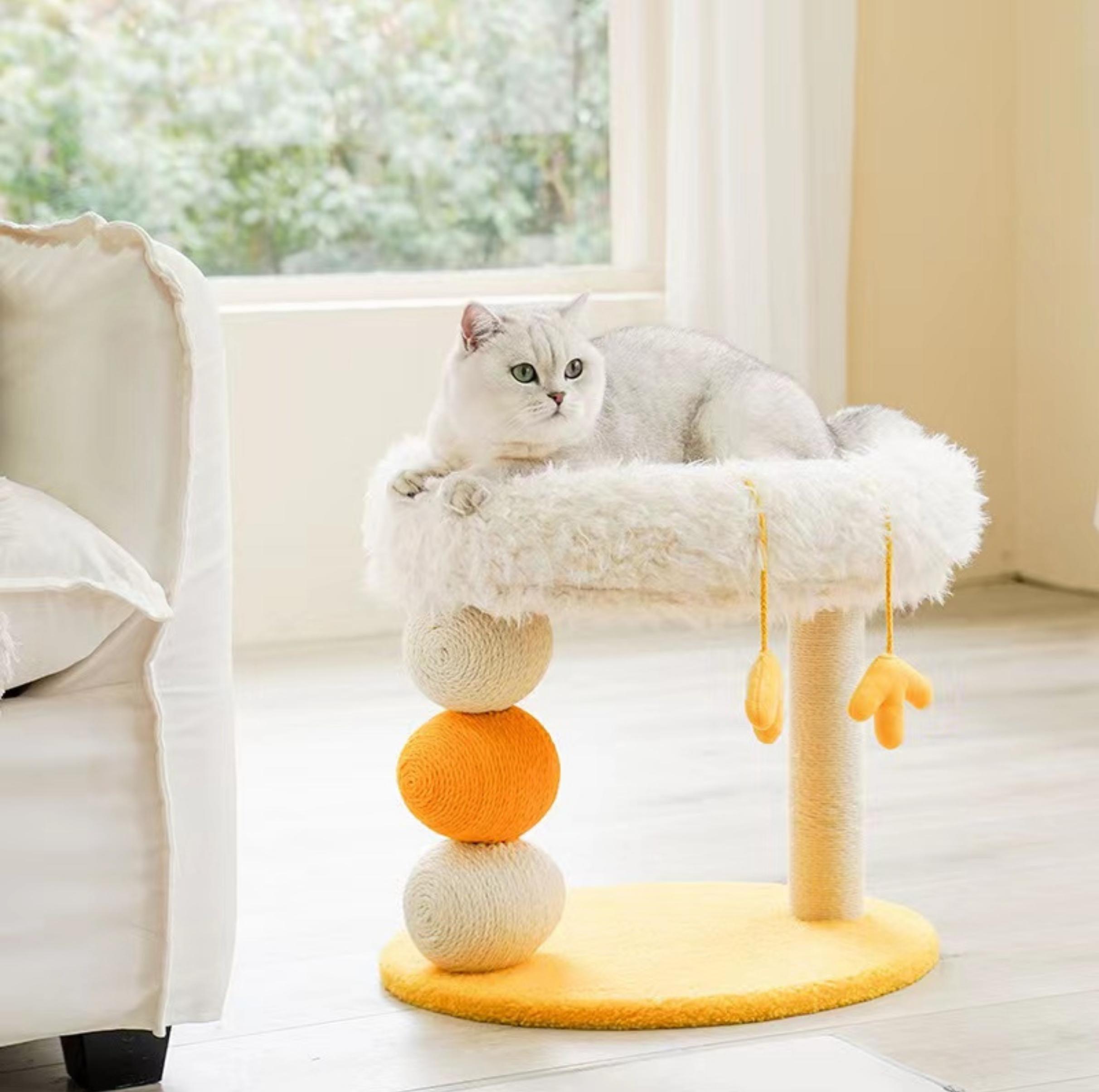 ZeZe Cluck Cat Scratching Post and Cat Bed