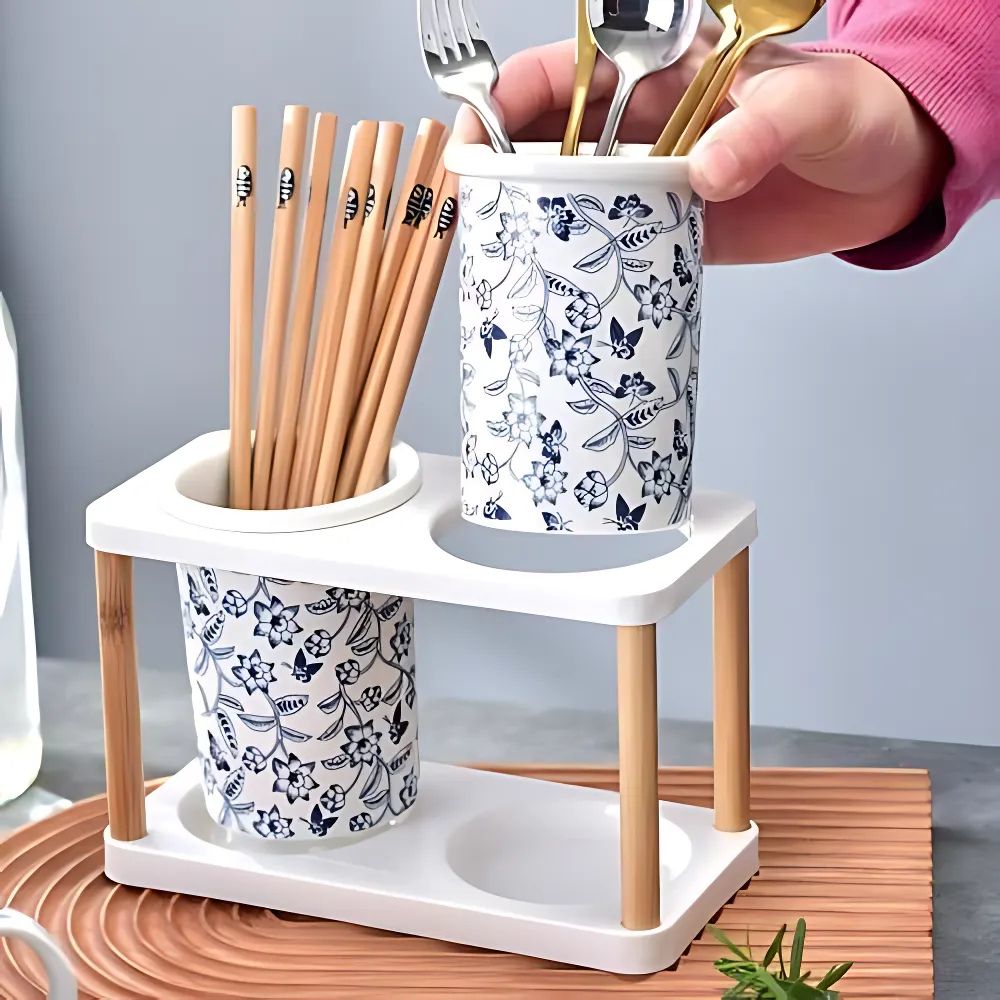 Bloomfield Ceramic Utensil Holder Crock