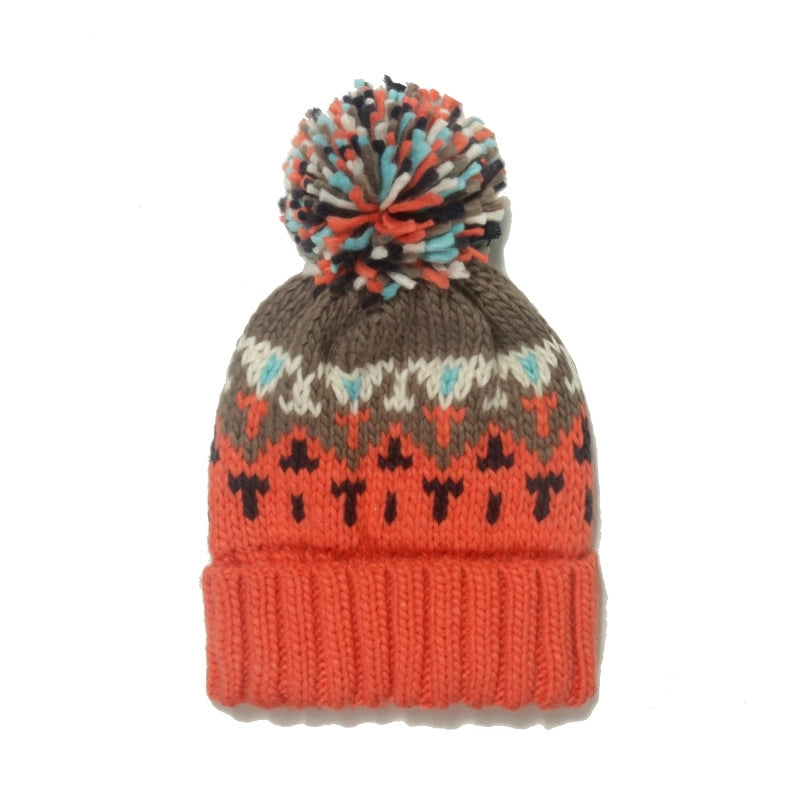 Women's Elegant Basic Color Block Eaveless Wool Cap