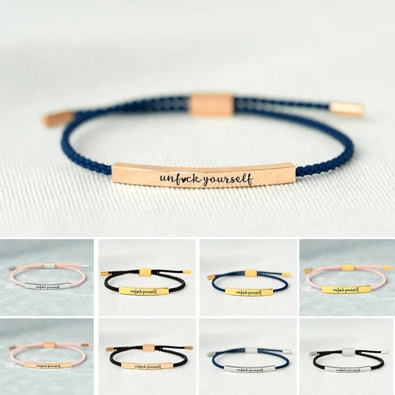 ✨BUY 2 PAY FOR 1【add 2 to cart】✨UNF♥CK YOURSELF TUBE BRACELET💫