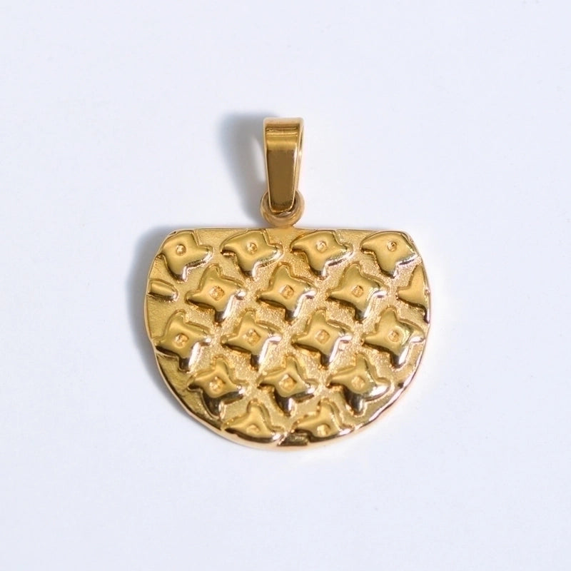 Retro Geometric Titanium Steel Plating Necklace