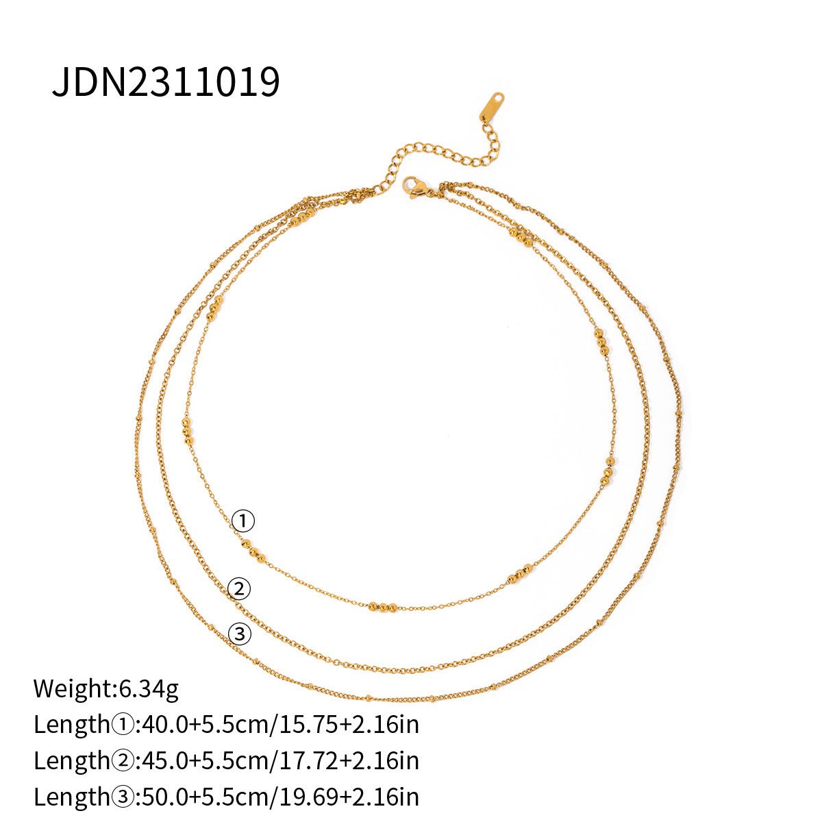 Stainless Steel Zircon Full Diamond Necklace Female Titanium Steel Clavicle Necklace Niche Short Jewelry