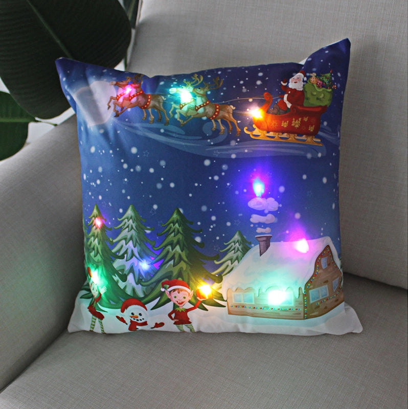 Fashion Santa Claus Plush Pillow Cases
