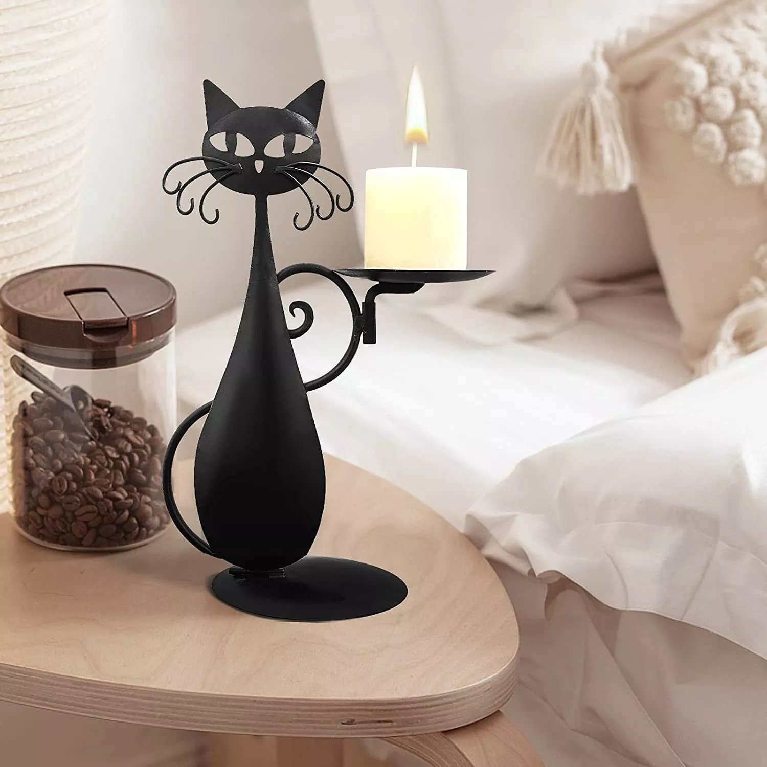 🔥Hot Selling | 48% OFF😺Black Cat Candle Holder